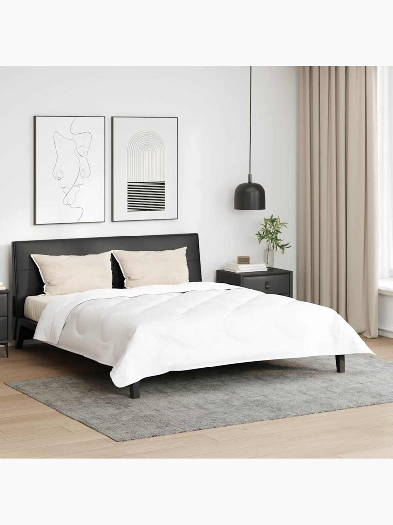 Lot de 2 oreillers coton fibre de bambou 40x80 blanc - vidaxl Blanc - Kiabi