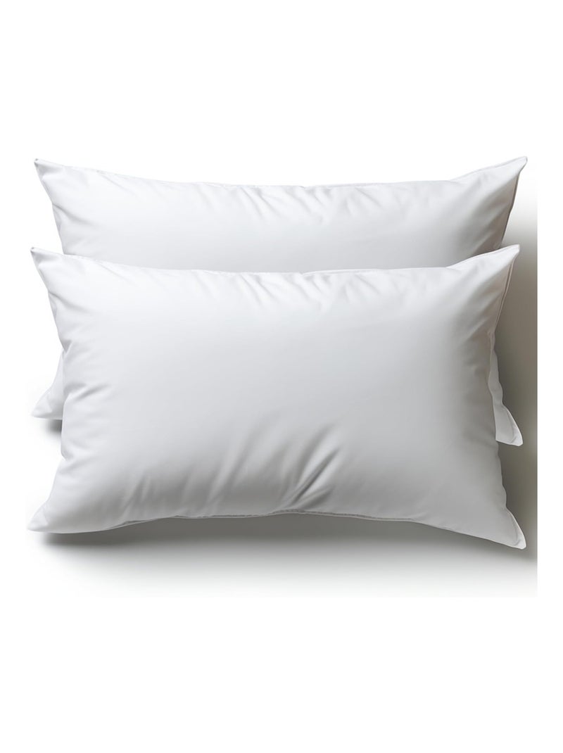 Lot de 2 Oreillers Coton PROMO LINGE Blanc - Kiabi