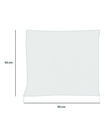 Lot de 2 oreillers, coussins de garnissage carrés - Vivezen