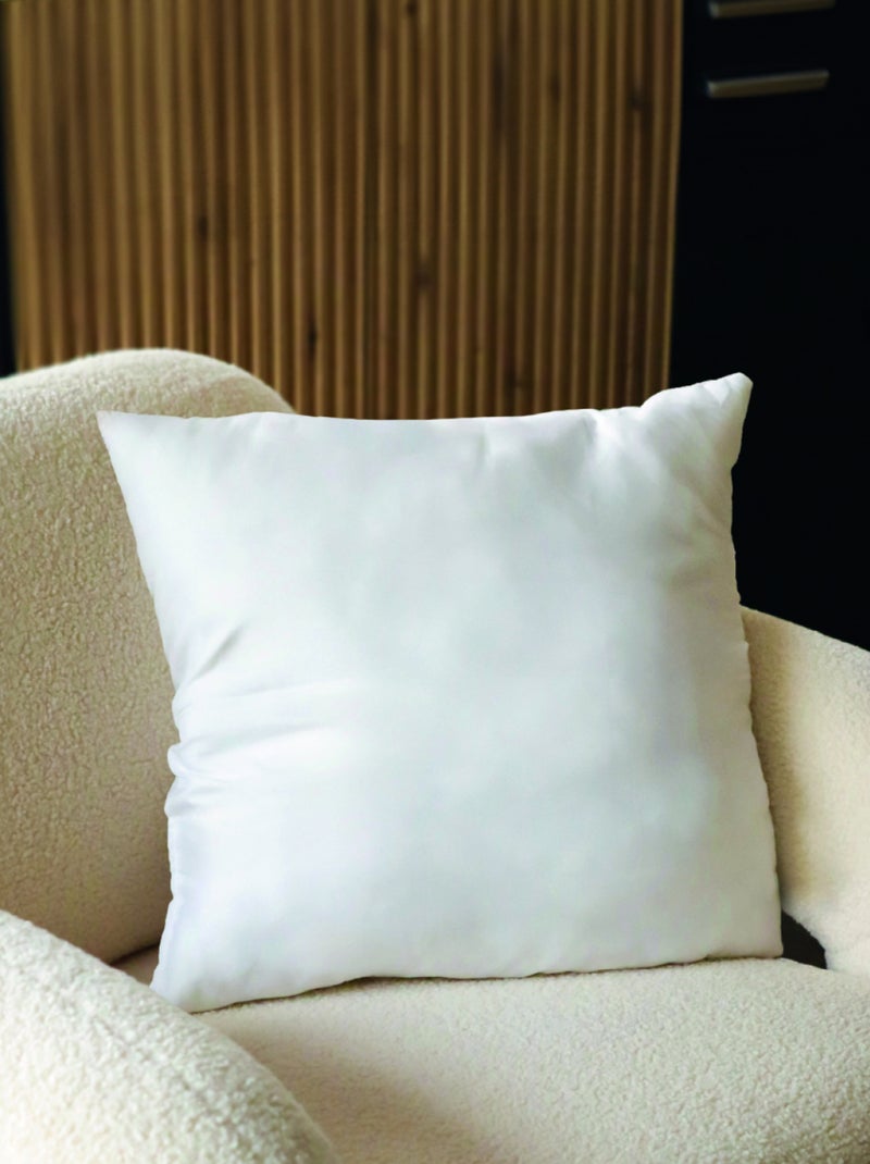Lot de 2 oreillers, coussins de garnissage carrés - Vivezen Blanc - Kiabi