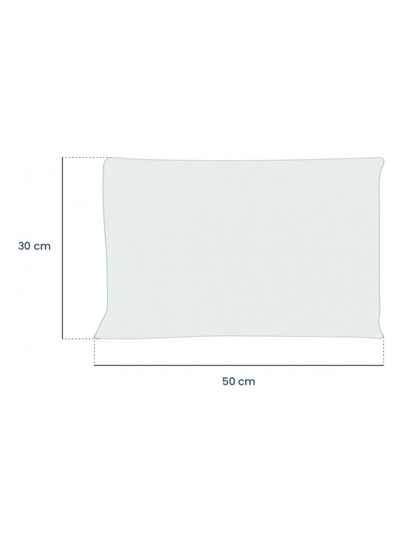 Lot de 2 oreillers, coussins de garnissage rectangulaires - Vivezen Blanc - Kiabi