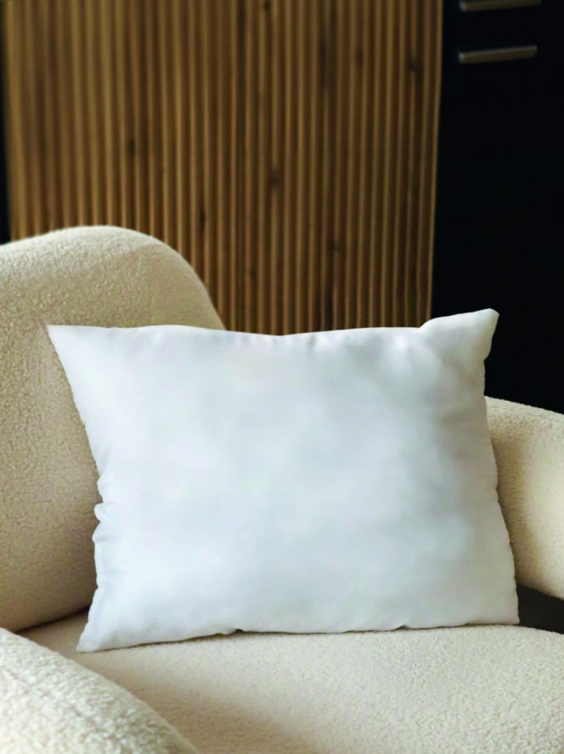 Lot de 2 oreillers, coussins de garnissage rectangulaires - Vivezen Blanc - Kiabi