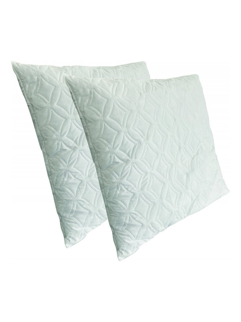 Lot de 2 Oreillers mémoire de Forme, Coussin carré N/A - Kiabi