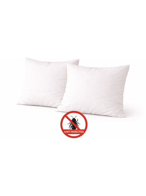 Lot de 2 oreillers moelleux Anti insectes - Toutes saisons - Kiabi Lot de 2 oreillers moelleux Anti insectes - Toutes saisons - Kiabi