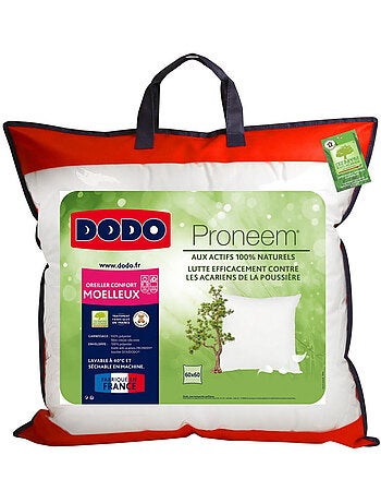 Lot de 2 oreillers moelleux antiacariens Proneem® Fibre VOLUPT’AIR® Dodo