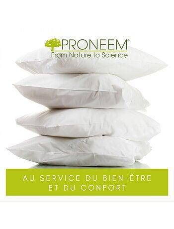 Lot de 2 oreillers moelleux antiacariens Proneem® Fibre VOLUPT’AIR® Dodo