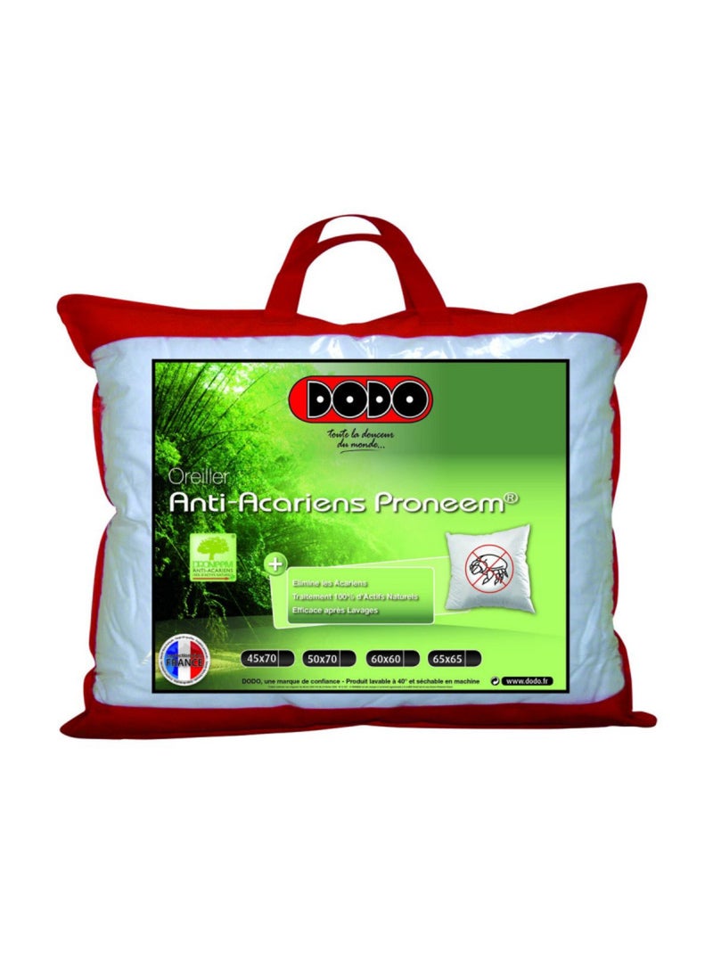 Lot de 2 oreillers moelleux antiacariens Proneem® Fibre VOLUPT’AIR® Dodo Blanc - Kiabi