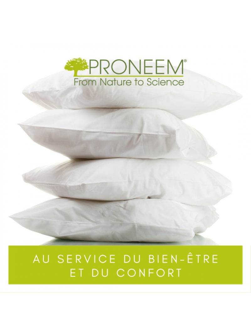Lot de 2 oreillers moelleux antiacariens Proneem® Fibre VOLUPT’AIR® Dodo Blanc - Kiabi