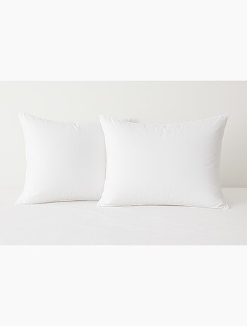 Lot de 2 oreillers moelleux Coton