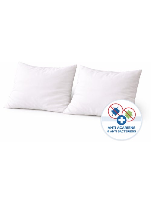 Lot de 2 oreillers moelleux Hygiène Plus - Toutes saisons - Kiabi Lot de 2 oreillers moelleux Hygiène Plus - Toutes saisons - Kiabi