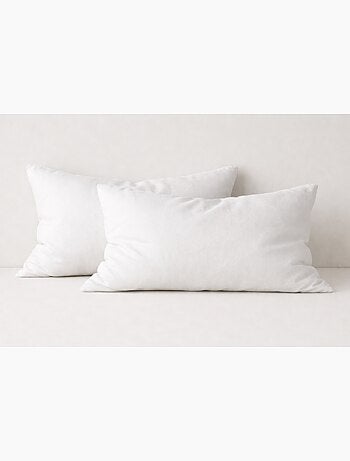 Lot de 2 oreillers Moelleux Microfibre