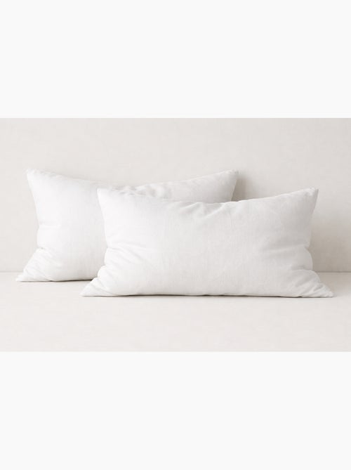 Lot de 2 oreillers Moelleux Microfibre - Kiabi Lot de 2 oreillers Moelleux Microfibre - Kiabi