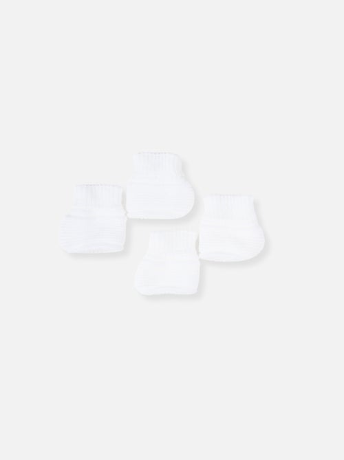 Lot de 2 paires de bottons pour bébé - Kiabi