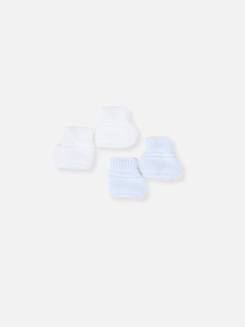 Lot de 2 paires de bottons pour bébé - Kiabi Lot de 2 paires de bottons pour bébé - Kiabi