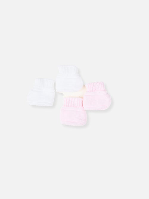 Lot de 2 paires de bottons pour bébé - Kiabi Lot de 2 paires de bottons pour bébé - Kiabi
