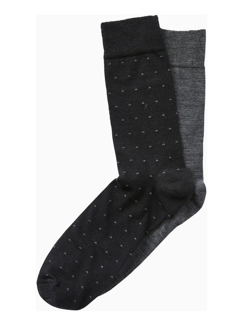 Lot de 2 paires de chaussettes à base de laine Mérinos - Damart - Kiabi