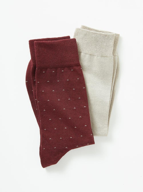 Lot de 2 paires de chaussettes à base de laine Mérinos - Damart - Kiabi