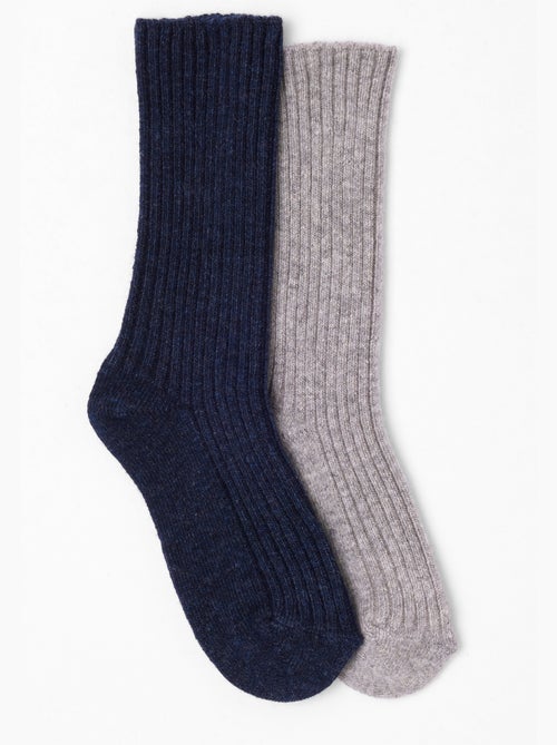 Lot de 2 paires de chaussettes *à base de viscose Lenzing(TM) EcoVero(TM) et Thermolactyl - Damart - Kiabi
