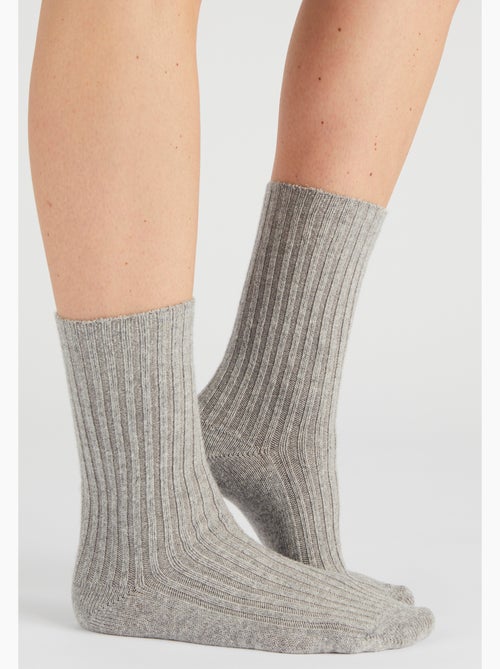 Lot de 2 paires de chaussettes *à base de viscose Lenzing(TM) EcoVero(TM) et Thermolactyl - Damart - Kiabi
