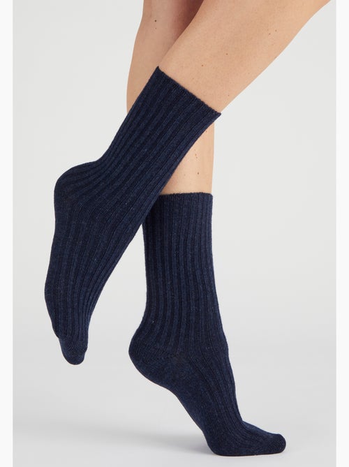 Lot de 2 paires de chaussettes *à base de viscose Lenzing(TM) EcoVero(TM) et Thermolactyl - Damart - Kiabi
