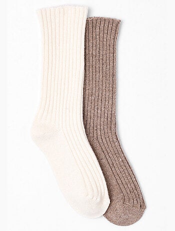 Lot de 2 paires de chaussettes *à base de viscose Lenzing(TM) EcoVero(TM) et Thermolactyl - Damart