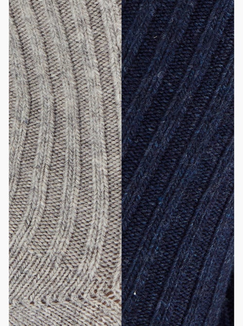 Lot de 2 paires de chaussettes *à base de viscose Lenzing(TM) EcoVero(TM) et Thermolactyl - Damart - Kiabi