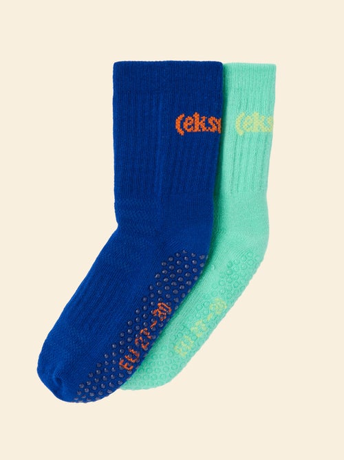 Lot de 2 paires de chaussettes anti-dérapantes - (ekstract) - Kiabi Lot de 2 paires de chaussettes anti-dérapantes - (ekstract) - Kiabi