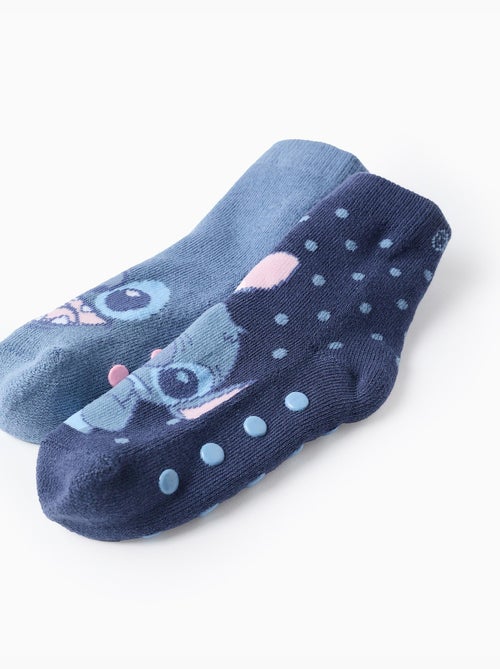 Lot de 2 Paires de Chaussettes Antidérapante Stitch - Kiabi