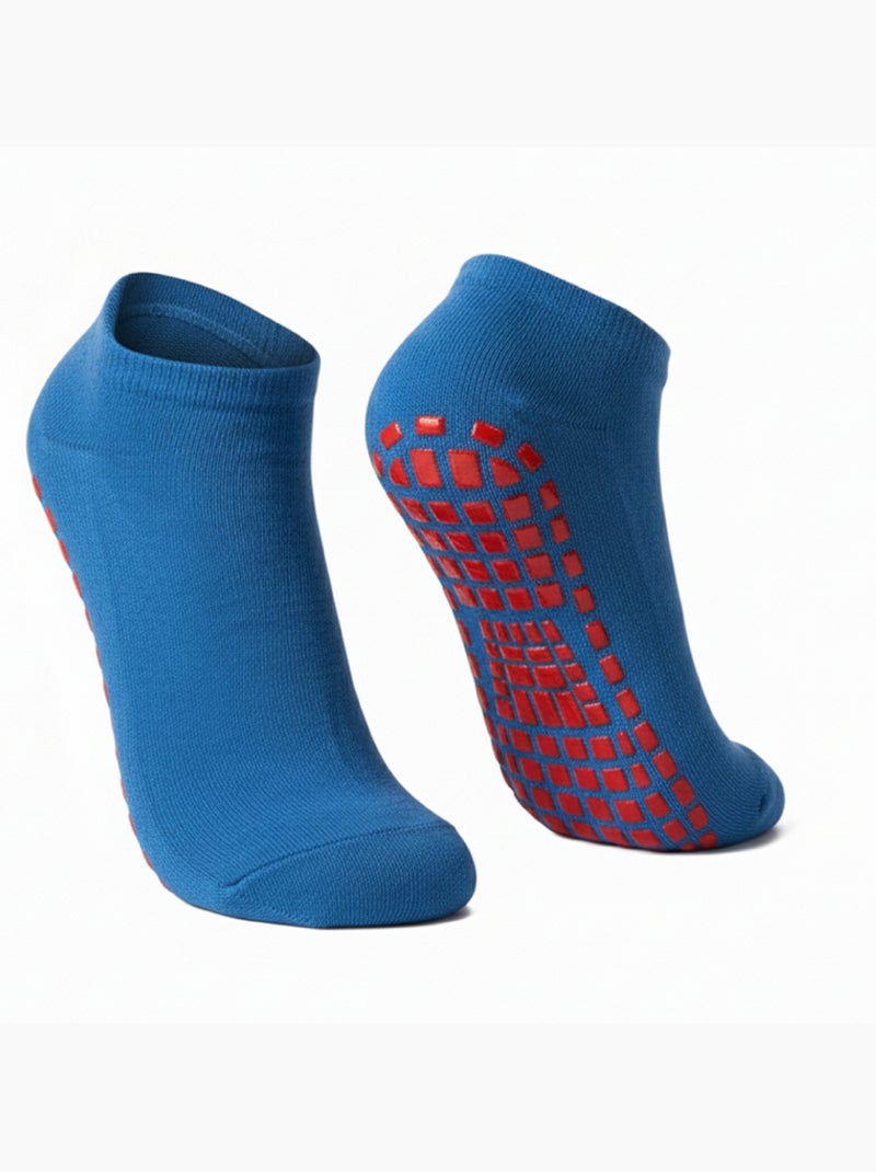 Lot de 2 paires de chaussettes antidérapantes - Enfant - Monsieur Bébé Bleu - Kiabi