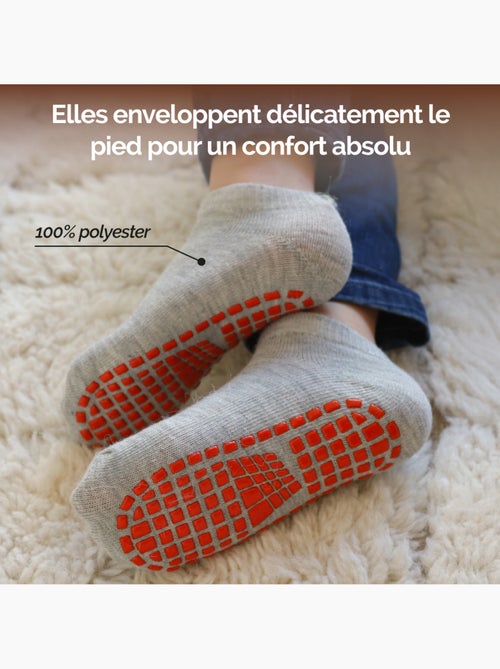 Lot de 2 paires de chaussettes antidérapantes - Enfant - Monsieur Bébé - Kiabi