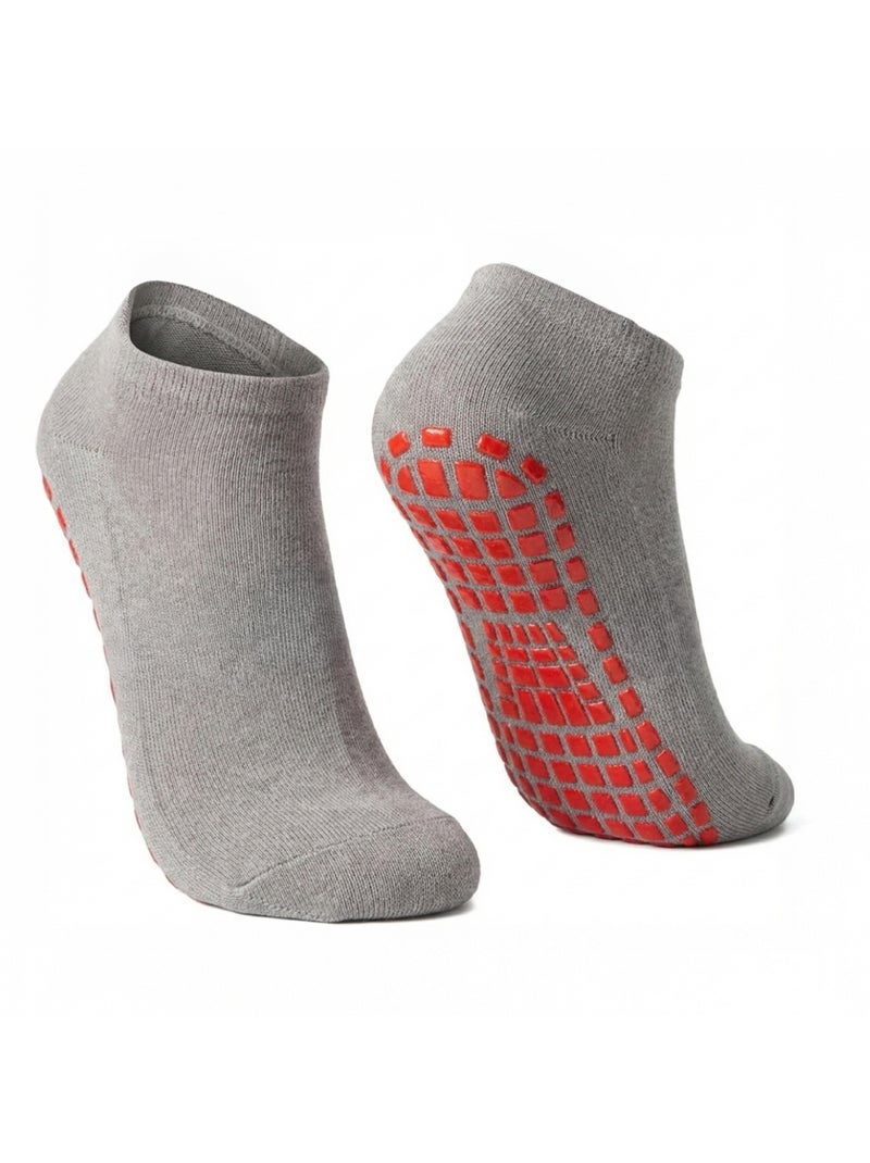Lot de 2 paires de chaussettes antidérapantes - Enfant - Monsieur Bébé Gris - Kiabi