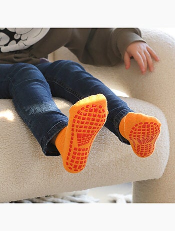 Lot de 2 paires de chaussettes antidérapantes - Enfant - Monsieur Bébé