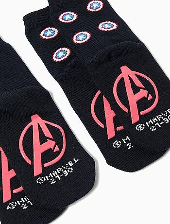 Lot de 2 paires de chaussettes antidérapantes « Avengers » ©Disney MO Fashion
