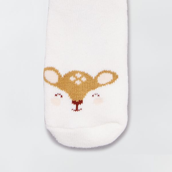 Lot De 2 Paires De Chaussettes Antiderapantes Bebe Fille Beige Kiabi 4 00