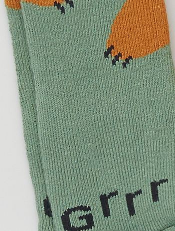 Lot De 2 Paires De Chaussettes Antiderapantes Bebe Fille Beige Kiabi 4 00