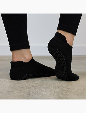Lot de 2 paires de chaussettes antidérapantes, maison, sport, yoga, pilates - Vivezen