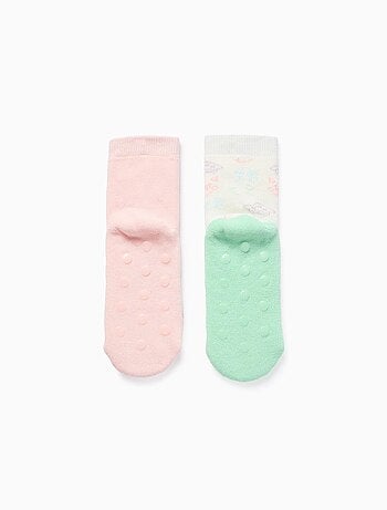 Lot de 2 Paires de Chaussettes Antidérapantes Monsters