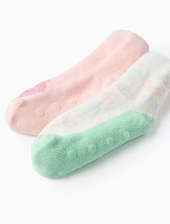 Lot de 2 Paires de Chaussettes Antidérapantes Monsters