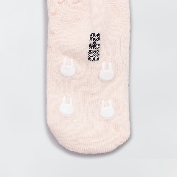 Lot De 2 Paires De Chaussettes Antiderapantes Bebe Fille Beige Kiabi 4 00