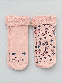 Lot de 2 paires de chaussettes antidérapantes - Kiabi