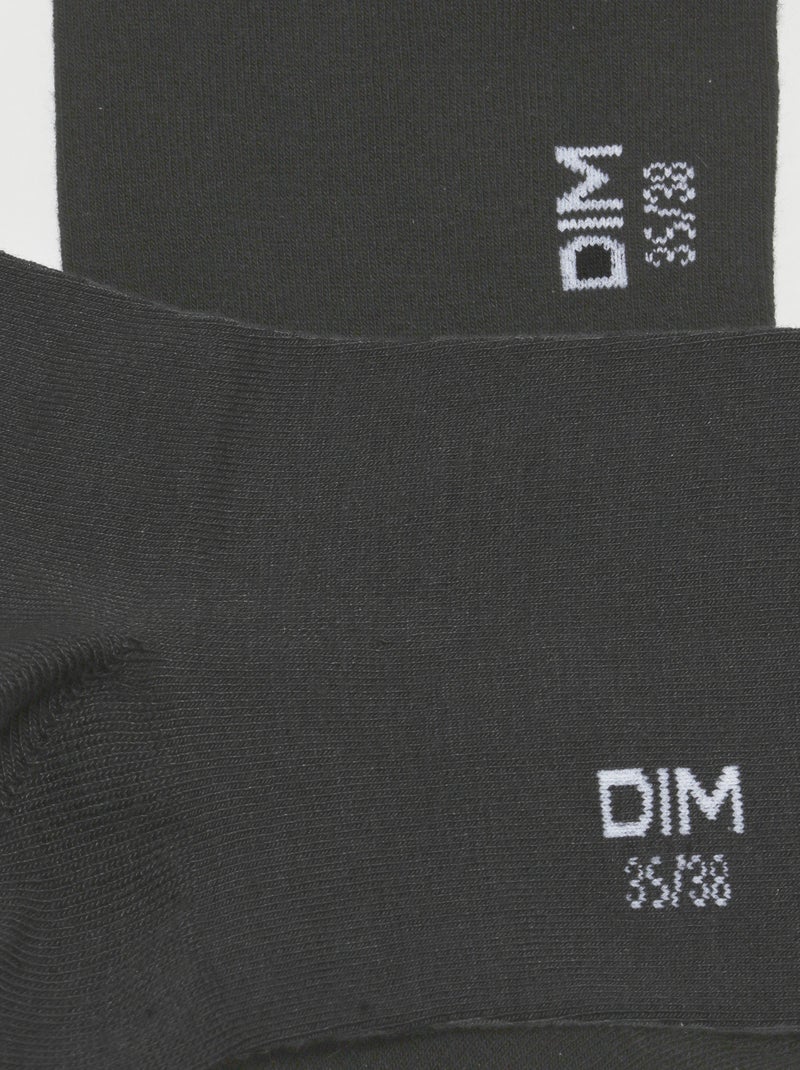 Lot de 2 paires de chaussettes Bambou Gris foncé - Kiabi