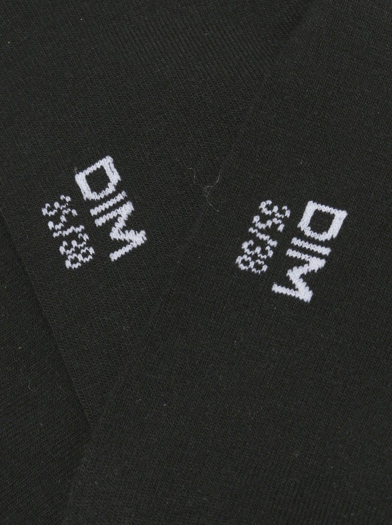 Lot de 2 paires de chaussettes Bambou Noir - Kiabi