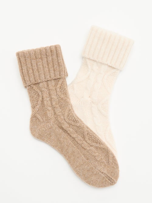 Lot de 2 paires de chaussettes - Kiabi
