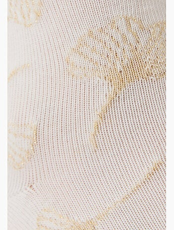 Lot de 2 paires de chaussettes brodées fil brillant - damart