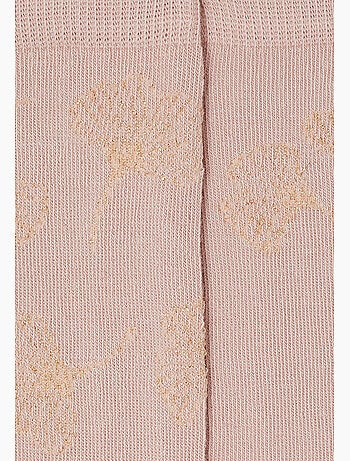 Lot de 2 paires de chaussettes brodées fil brillant - damart