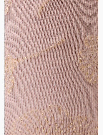 Lot de 2 paires de chaussettes brodées fil brillant - damart