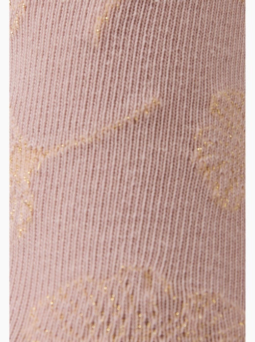 Lot de 2 paires de chaussettes brodées fil brillant - damart - Kiabi