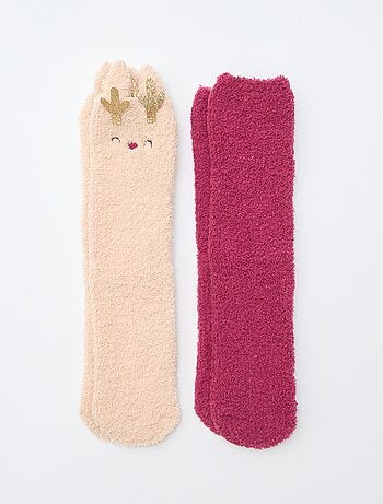 Lot de 2 paires de chaussettes chaudes