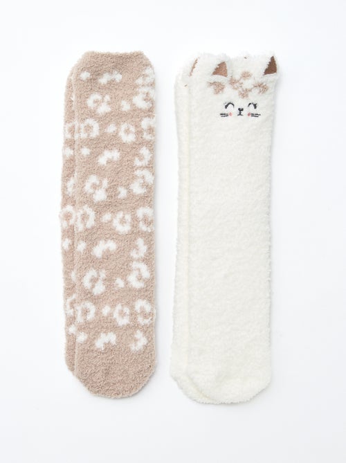 Lot de 2 paires de chaussettes chaudes - Kiabi