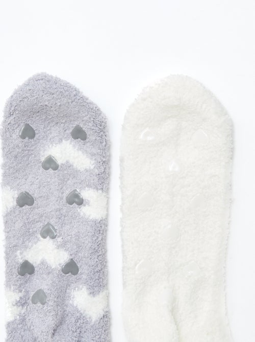 Lot de 2 paires de chaussettes chaudes - Kiabi